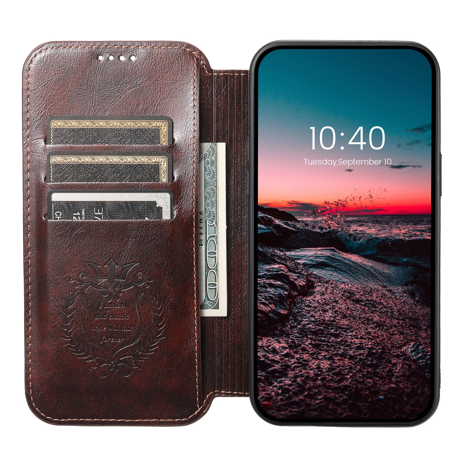 SUTENI J05 til iPhone 14 Pro Max Telefon Læder Taske Kompatibel med MagSafe Stand Wallet Cover SUTENI J05 til iPhone 14 Pro Max Telefon Læder Taske Kompatibel med MagSafe Stand Wallet Cover